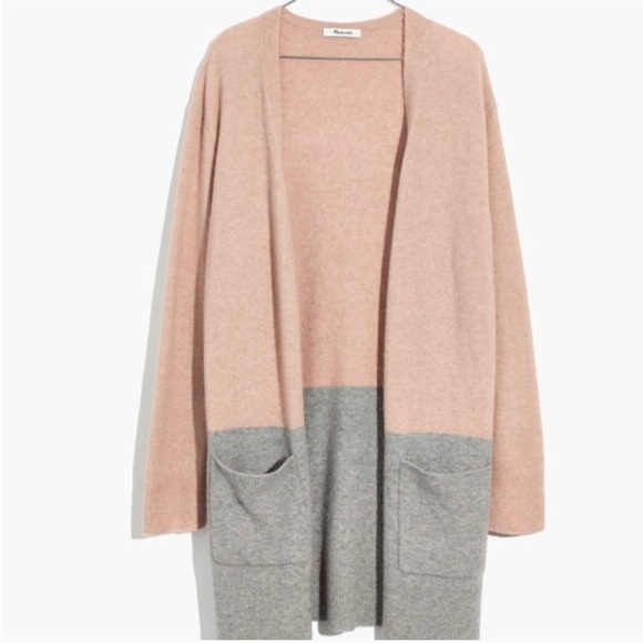 Madewell Sweaters - Madewell Colorblock Cardigan Sweater
